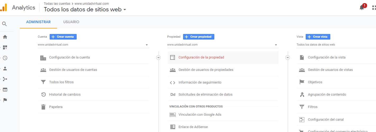 Cambiar la dirección URL del sitio en Google Analytics a HTTPS Cambiar la dirección URL del sitio en Google Analytics a HTTPS