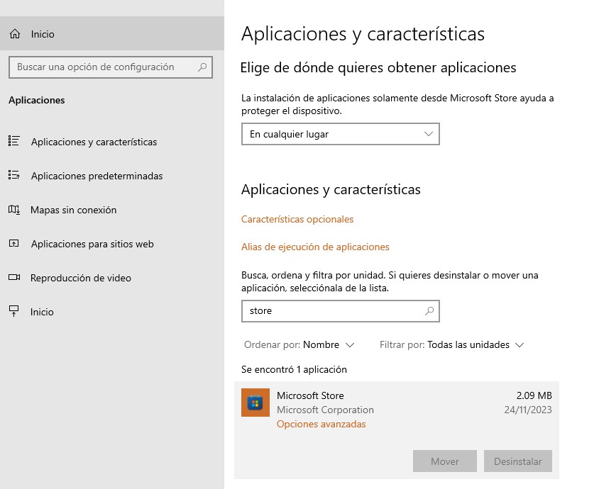 Windows 10 : Tienda de Windows Microsoft Store no abre