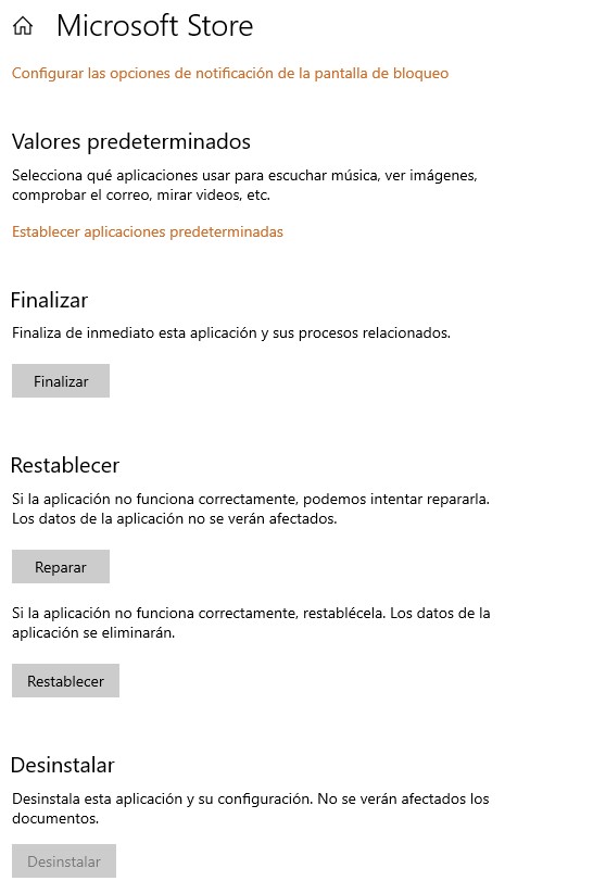 Windows 10 : Tienda de Windows Microsoft Store no abre